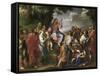 Sermon on the Mount-Hendrick Krock-Framed Stretched Canvas