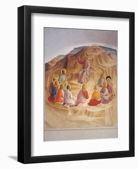 Sermon on the Mount-Beato Angelico-Framed Art Print