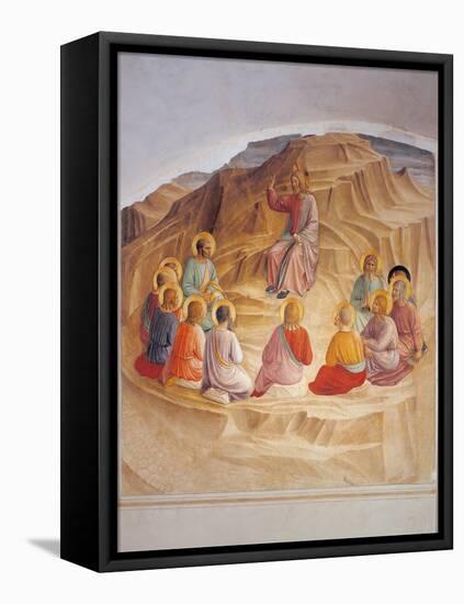 Sermon on the Mount-Beato Angelico-Framed Stretched Canvas