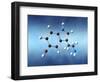 Serotonin Neurotransmitter Molecule-David Mack-Framed Premium Photographic Print