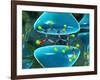 Serotonin Neurotransmitter Molecule-David Mack-Framed Photographic Print