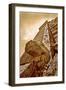 Serpent Head and Long Stairway on Pyramid of Kukulcan-Thom Lang-Framed Photographic Print