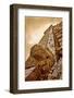 Serpent Head and Long Stairway on Pyramid of Kukulcan-Thom Lang-Framed Photographic Print