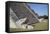 Serpent Heads, El Castillo (Pyramid of Kulkulcan), Chichen Itza, Yucatan, Mexico, North America-Richard Maschmeyer-Framed Stretched Canvas