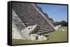 Serpent Heads, El Castillo (Pyramid of Kulkulcan), Chichen Itza, Yucatan, Mexico, North America-Richard Maschmeyer-Framed Stretched Canvas