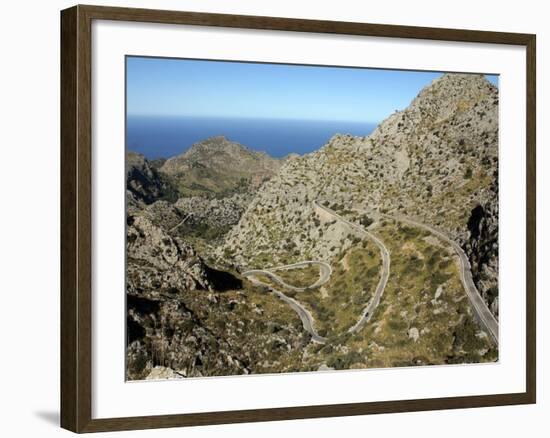 Serpentine Road to Sa Calobra, Mallorca, Balearic Islands, Spain, Mediterranean, Europe-Hans Peter Merten-Framed Photographic Print