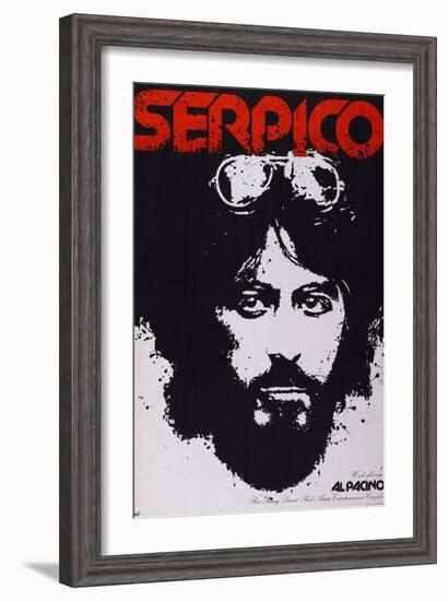 Serpico, Al Pacino, 1973-null-Framed Art Print