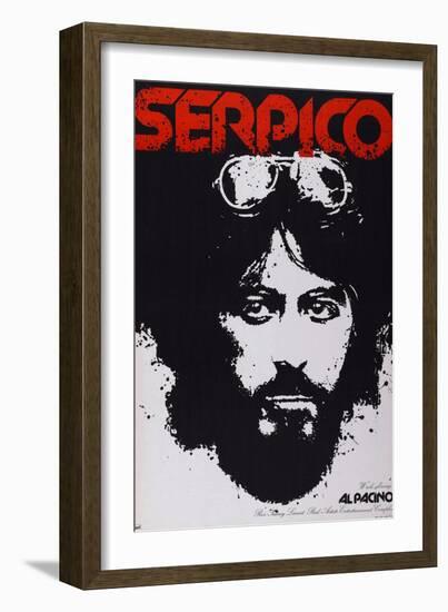 Serpico, Al Pacino, 1973-null-Framed Art Print