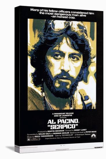 Serpico, Al Pacino, 1973-null-Stretched Canvas