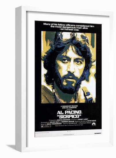 Serpico, Al Pacino, 1973-null-Framed Art Print