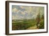 Serre du chou, pres de Pontoise (The cabbage garden near Pontoise), 1878 .-Camille Pissarro-Framed Giclee Print