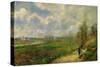 Serre du chou, pres de Pontoise (The cabbage garden near Pontoise), 1878 .-Camille Pissarro-Stretched Canvas