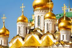 Golden Domes of Annunciation Cathedral, Moscow-SerrNovik-Photographic Print