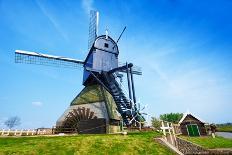 Old Rotating Water Pumping Windmill in Holland-SerrNovik-Photographic Print