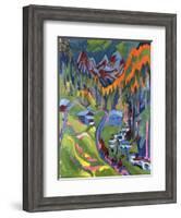 Sertig Path in Summer; Sertigweg Im Sommer, 1923-Ernst Ludwig Kirchner-Framed Giclee Print