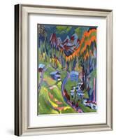 Sertig Path in Summer; Sertigweg Im Sommer, 1923-Ernst Ludwig Kirchner-Framed Giclee Print