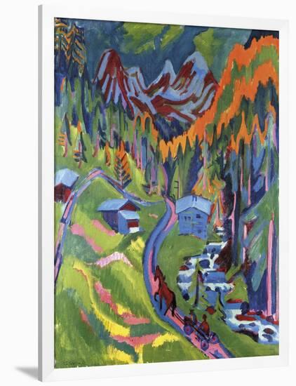 Sertig Path in Summer-Ernst Ludwig Kirchner-Framed Giclee Print