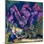 Sertigberge, 1923/24-Ernst Ludwig Kirchner-Mounted Giclee Print