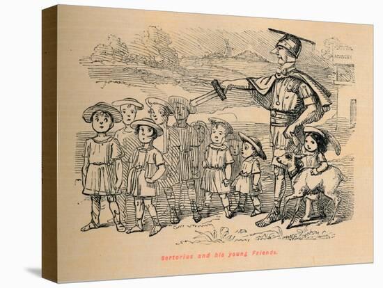 'Sertorius and his young Friends', 1852-John Leech-Stretched Canvas