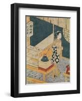 Servant Making Tea-Suzuki Harunobu-Framed Giclee Print