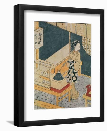 Servant Making Tea-Suzuki Harunobu-Framed Giclee Print