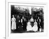 Servant Staff for an English Manor House Including Maids, Cooks, Groundskeepers Etc-null-Framed Photographic Print