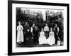 Servant Staff for an English Manor House Including Maids, Cooks, Groundskeepers Etc-null-Framed Photographic Print