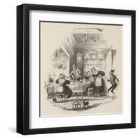 Servants' Hall-Hablot K Browne-Framed Art Print