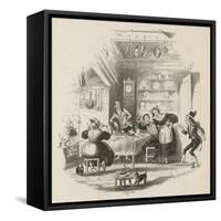 Servants' Hall-Hablot K Browne-Framed Stretched Canvas