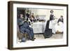 Servants Imitating the Lady of the House, circa 1900-null-Framed Giclee Print