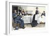 Servants Imitating the Lady of the House, circa 1900-null-Framed Giclee Print