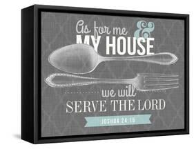 Serve The Lord-null-Framed Stretched Canvas