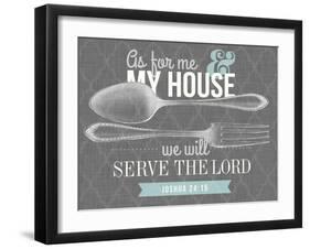 Serve The Lord-null-Framed Giclee Print