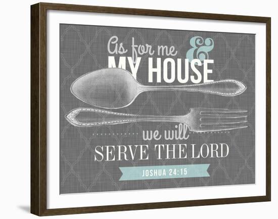 Serve The Lord-null-Framed Giclee Print