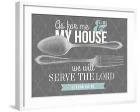 Serve The Lord-null-Framed Giclee Print