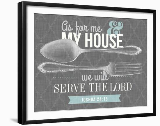 Serve The Lord-null-Framed Giclee Print