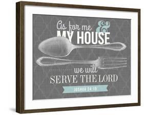 Serve The Lord-null-Framed Giclee Print