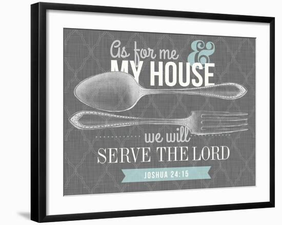 Serve The Lord-null-Framed Giclee Print