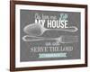 Serve The Lord-null-Framed Giclee Print