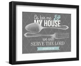 Serve The Lord-null-Framed Premium Giclee Print