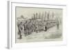 Servian Troops after Divine Service Kissing the Cross before Marching to the Frontier-null-Framed Giclee Print