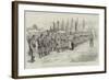 Servian Troops after Divine Service Kissing the Cross before Marching to the Frontier-null-Framed Giclee Print