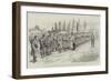 Servian Troops after Divine Service Kissing the Cross before Marching to the Frontier-null-Framed Giclee Print