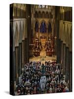 Service at Salisbury Cathedral-null-Stretched Canvas