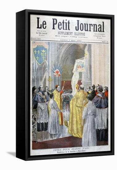 Service Commemorating Joan of Arc, Notre Dame, Paris, 1894-Oswaldo Tofani-Framed Stretched Canvas