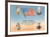 Service Men, Text of Pledge of Allegiance-null-Framed Premium Giclee Print