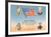 Service Men, Text of Pledge of Allegiance-null-Framed Premium Giclee Print