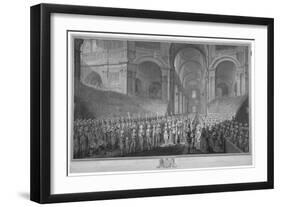 Service of Thanksgiving in St Paul's Cathedral, City of London, 1789-James Neagle-Framed Premium Giclee Print