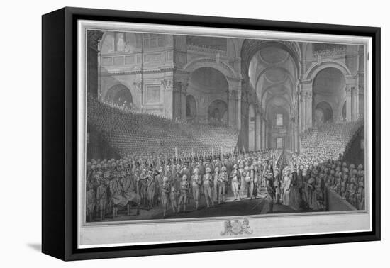 Service of Thanksgiving in St Paul's Cathedral, City of London, 1789-James Neagle-Framed Stretched Canvas