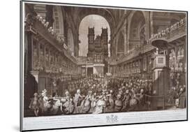 Service of Thanksgiving in St Paul's Cathedral, City of London, 1789-Robert Pollard-Mounted Giclee Print